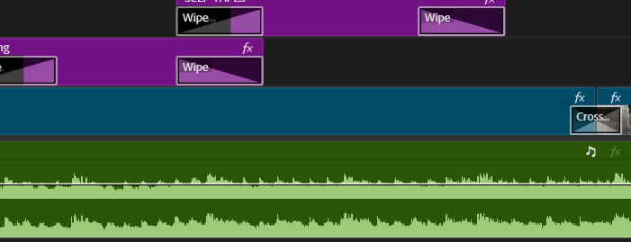 Video project being edited.